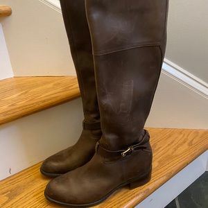 Rugged style brown boots -Kenneth cole